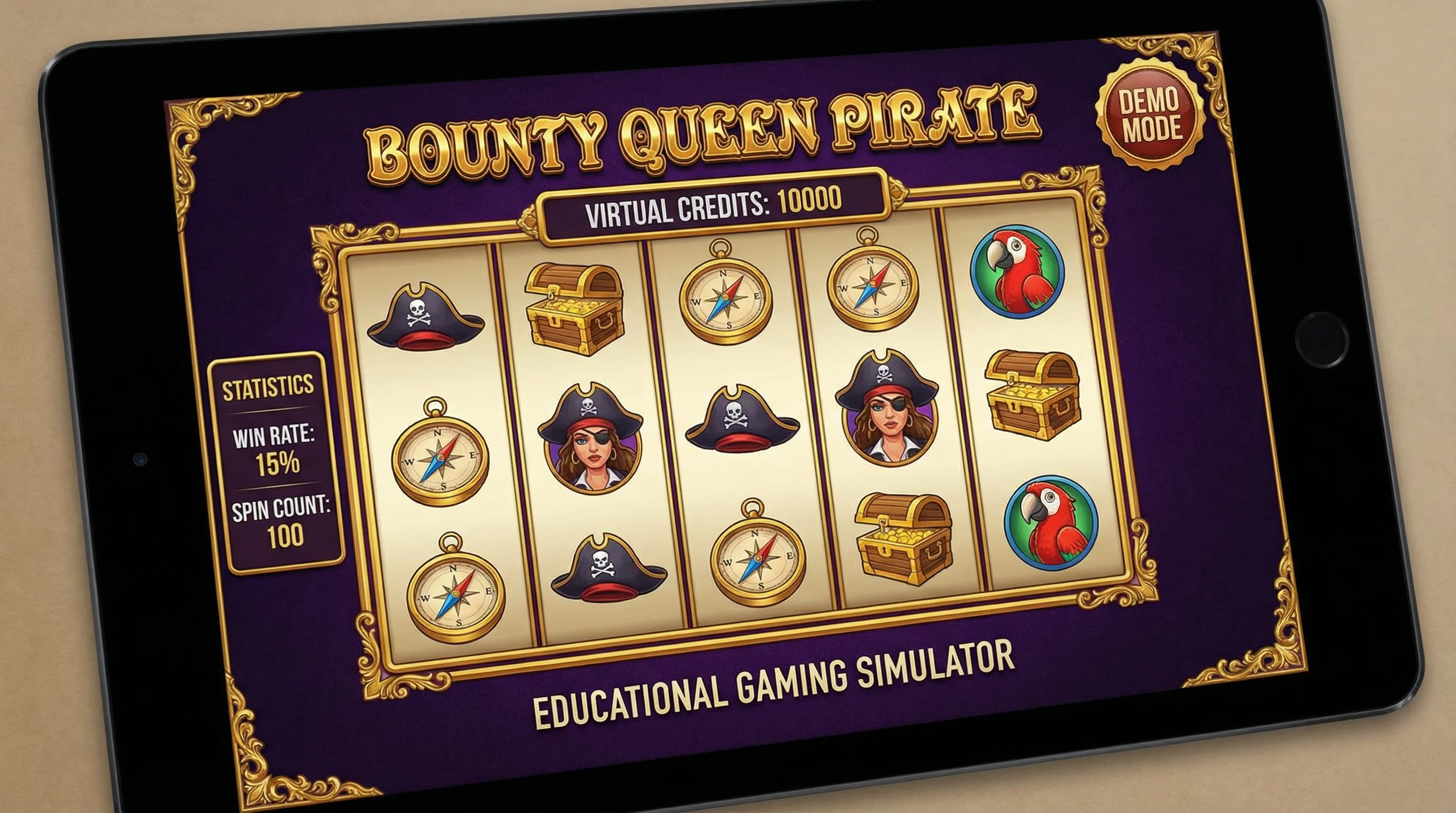 赏金女王试玩模拟器界面